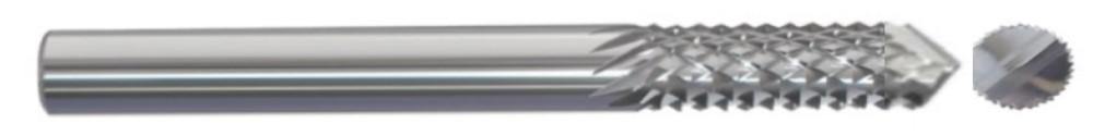 3/8" x 1" Cut Length (10 Pack) Diamond Cut Router Bit - The End Mill Store 