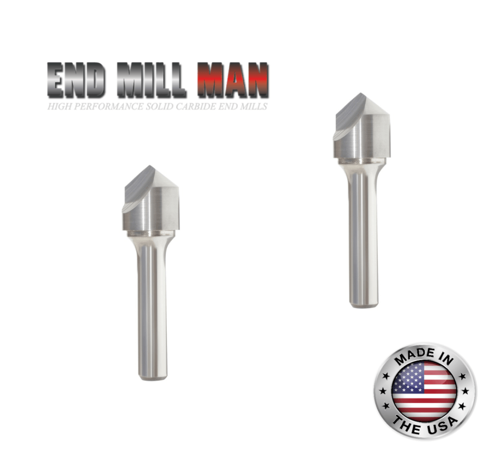 (2 Pack) 1-1/4" Single Flute Carbide Countersinks - The End Mill Store 