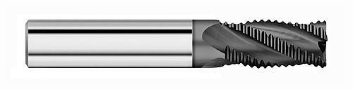 (2 Pack) 1" x 4" x 7" Turbo Roughing Long Carbide End Mills - The End Mill Store 