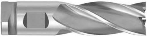 2-1/2" Dia. x 4" Cut Length Sure-Lock 4 or 6 Flute End Mill (2-1/2" Shank) - The End Mill Store 