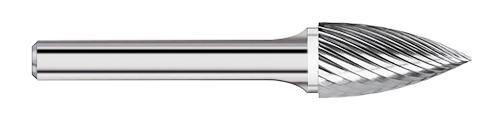 SG-51 Burr (10 Pack) 1/4" x 1/2" Cut Length x 1-3/4" OAL on 1/8" Shanks - The End Mill Store 