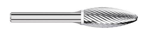 SH-53 Burr (10 Pack) 3/16" x 3/8" Cut Length x 1-3/4" OAL on 1/8" Shanks - The End Mill Store 