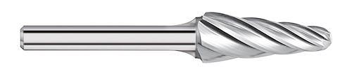 SL-6 14° Burr (5 Pack) 5/8" x 1-5/16" Cut Length x 2-3/8" OAL on 1/4" Shanks - The End Mill Store 