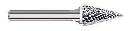 SM-42L2 14° Burr (10 Pack) 1/8" x 7/16" Cut Length x 2" OAL on 1/8" Shanks - The End Mill Store 
