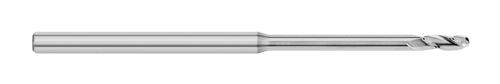 (5) .015 Diameter .045 Cut Length 3 Flute Long Reach Ball Nose Micro End Mills - The End Mill Store 