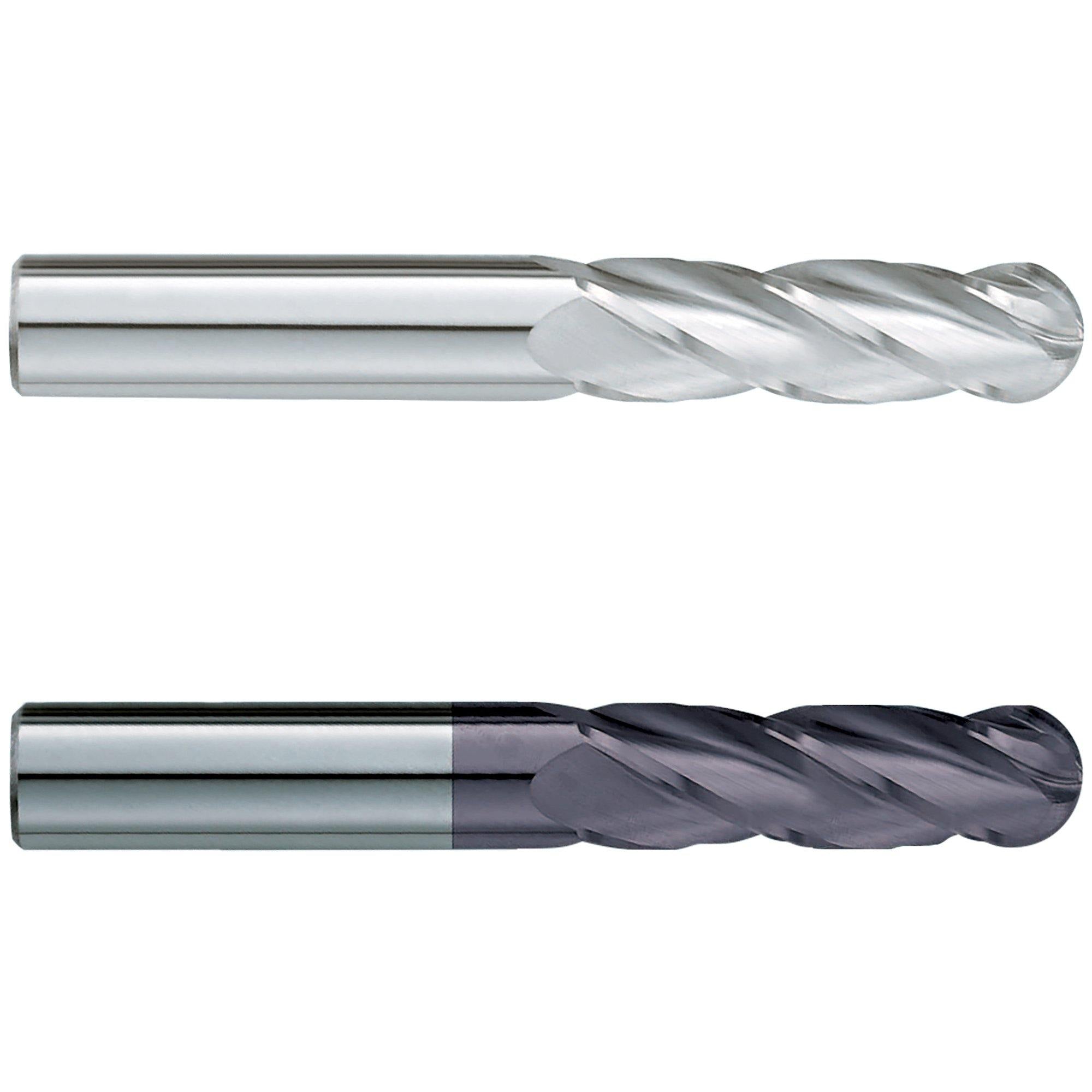 (2 Pack) 7/8" x 5" x 8" Super Long Ballnose Carbide End Mill - The End Mill Store 