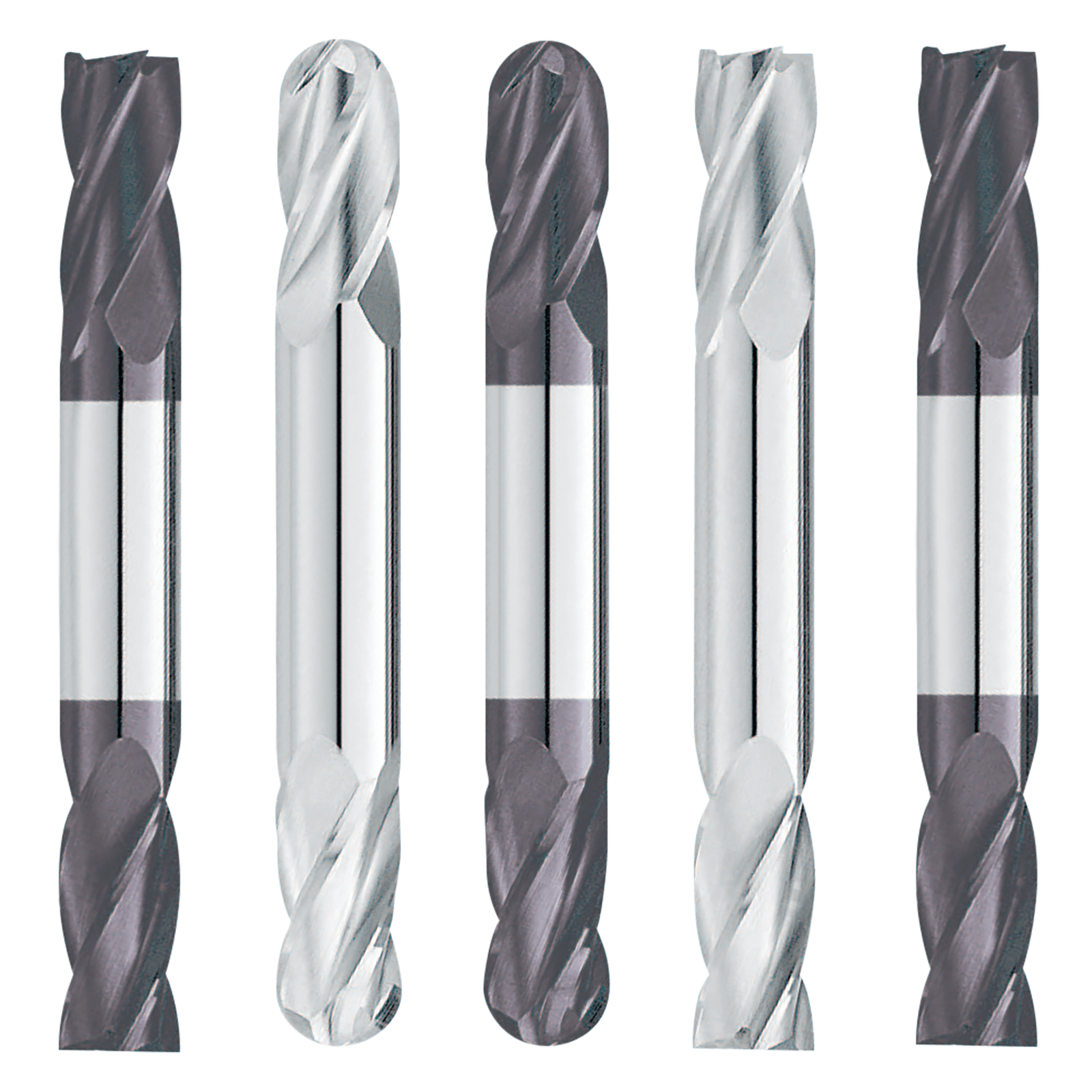 Double Ended (5 Pack) 1/8" x 1/4" LOC x 1-1/2" - The End Mill Store 