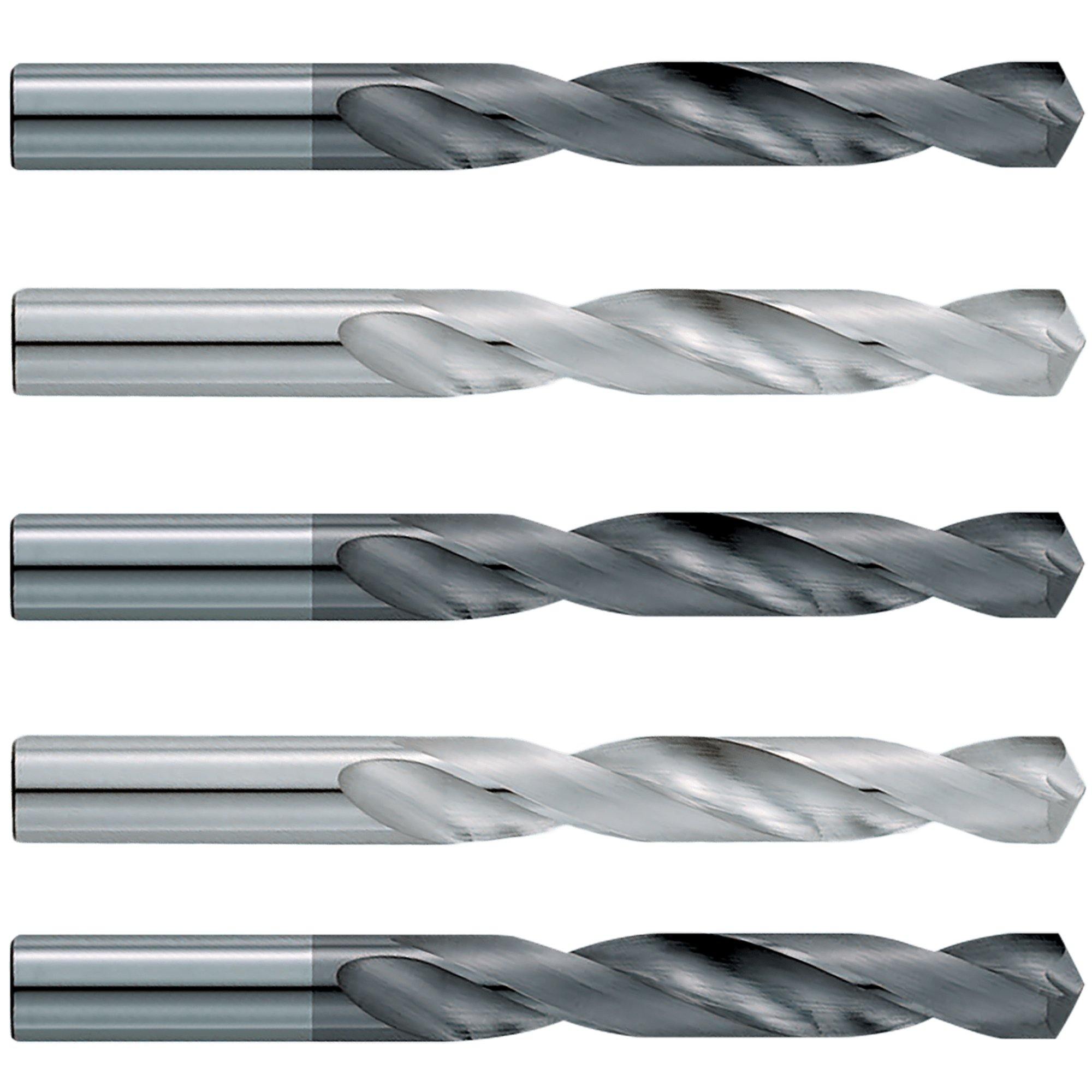(5 Pack)  Size (U)  .368 x 2-3/4" LOF x  4-1/4" OAL Carbide Drill Bits - The End Mill Store 