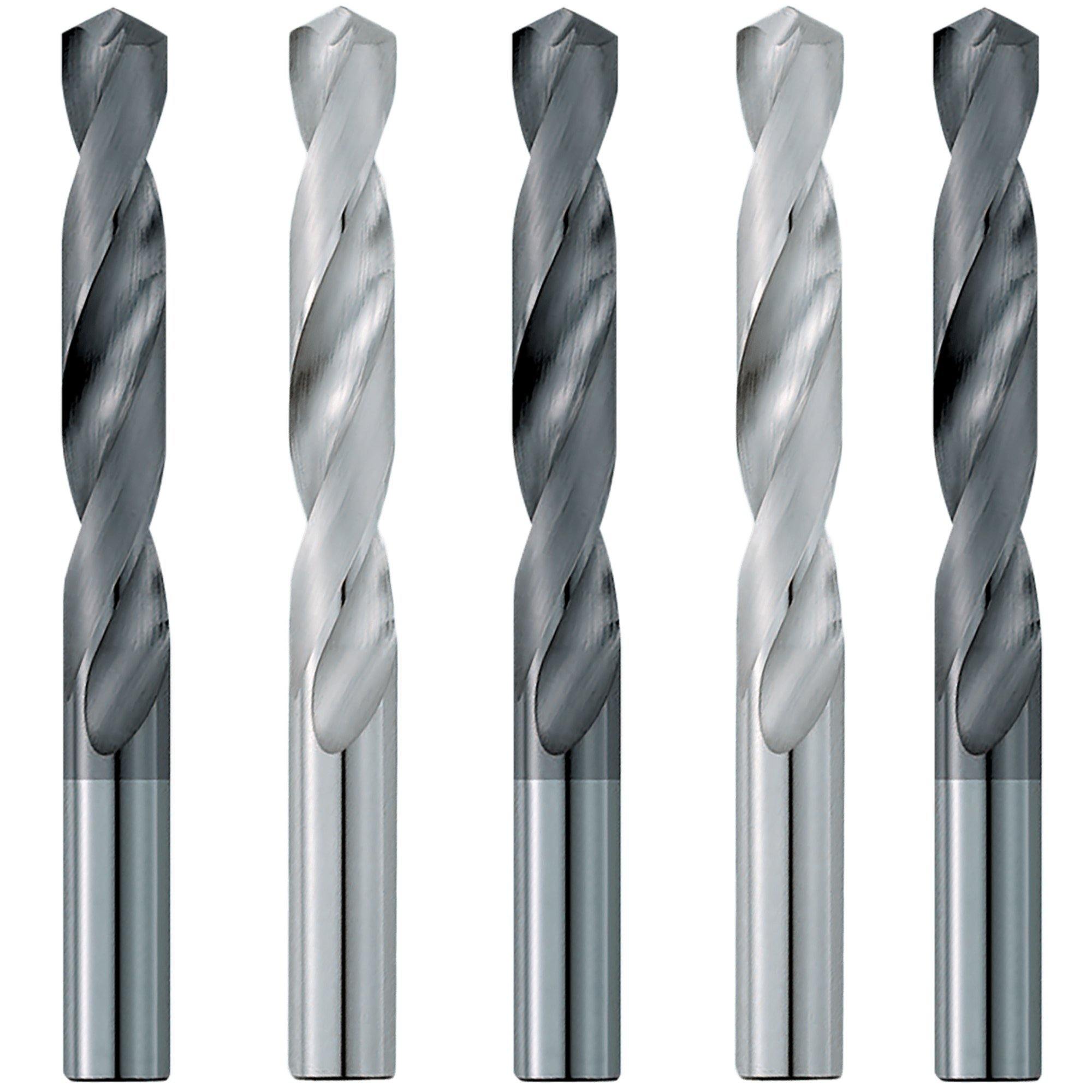 (5 Pack) 9/16" Dia. x 3-1/4" LOF x  5" OAL Carbide Drill Bits - The End Mill Store 
