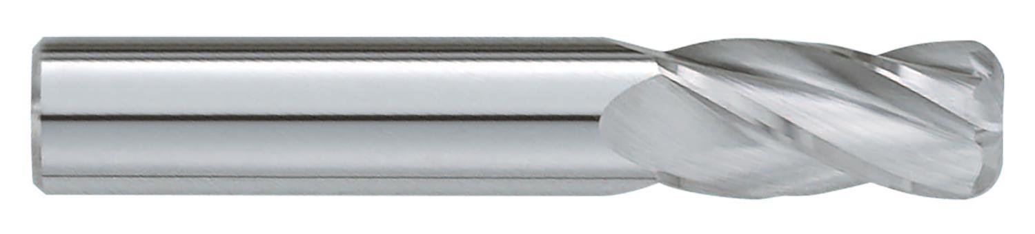 (5 Pack) 1/8" Dia. x 1/2" LOC x 1-1/2" OAL  Radius Carbide End Mill - The End Mill Store 