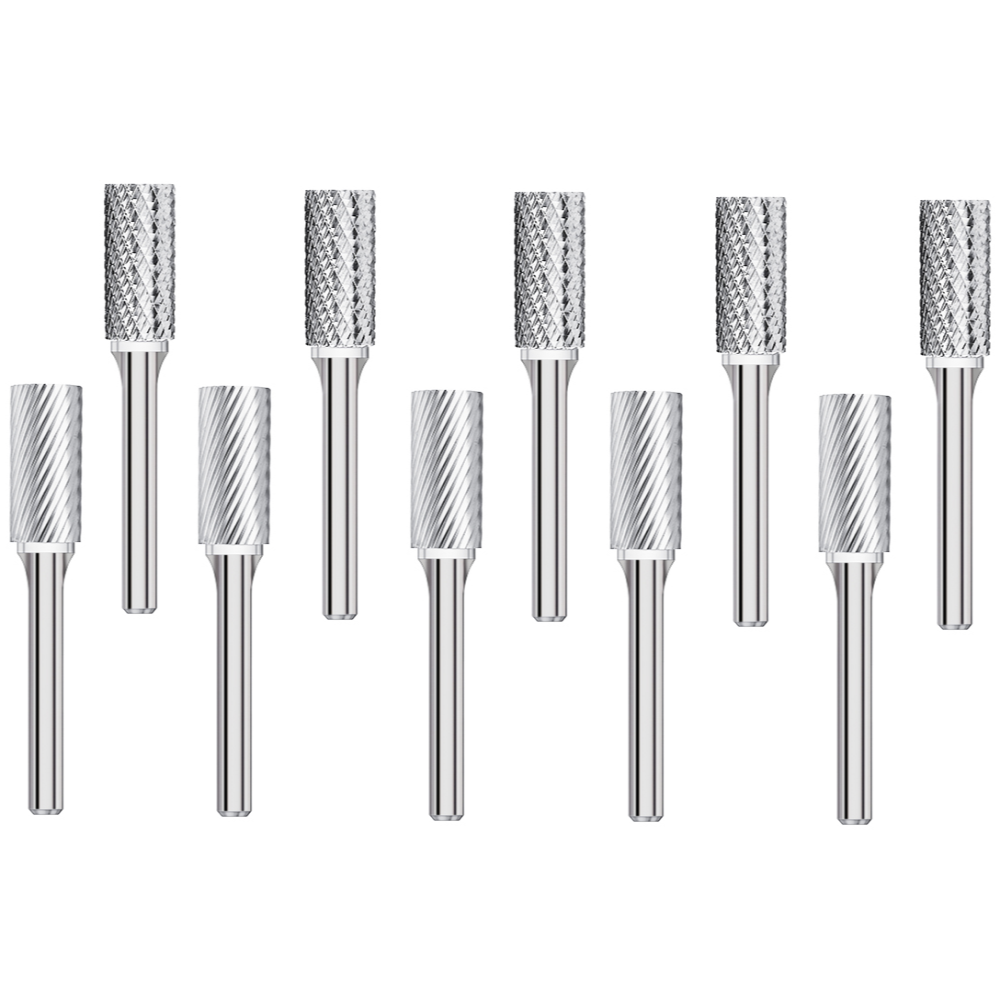 SA-52 Burr (10 Pack) 5/32" x 1/2" Cut Length x 1-3/4" OAL on 1/8" Shanks - The End Mill Store 