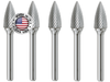 Load image into Gallery viewer, SG-7 Burr (5 Pack) 3/4&quot; x 1&quot; Cut Length x 2-1/2&quot; OAL on 1/4&quot; Shanks - The End Mill Store 