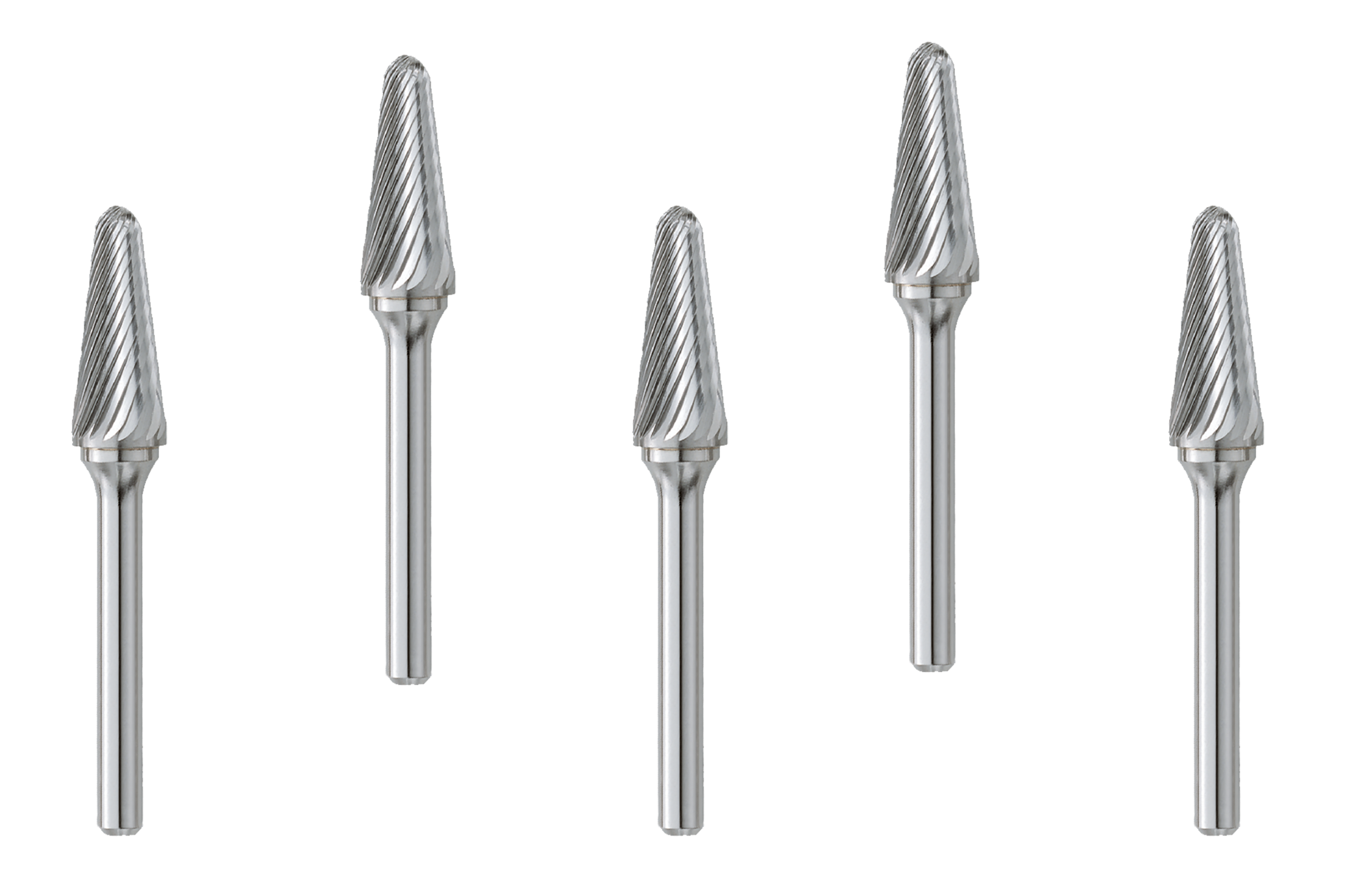 SL-5 14° Burr (5 Pack) 5/8" x 1-3/16" Cut Length x 2-3/8" OAL on 1/4" Shanks - The End Mill Store 