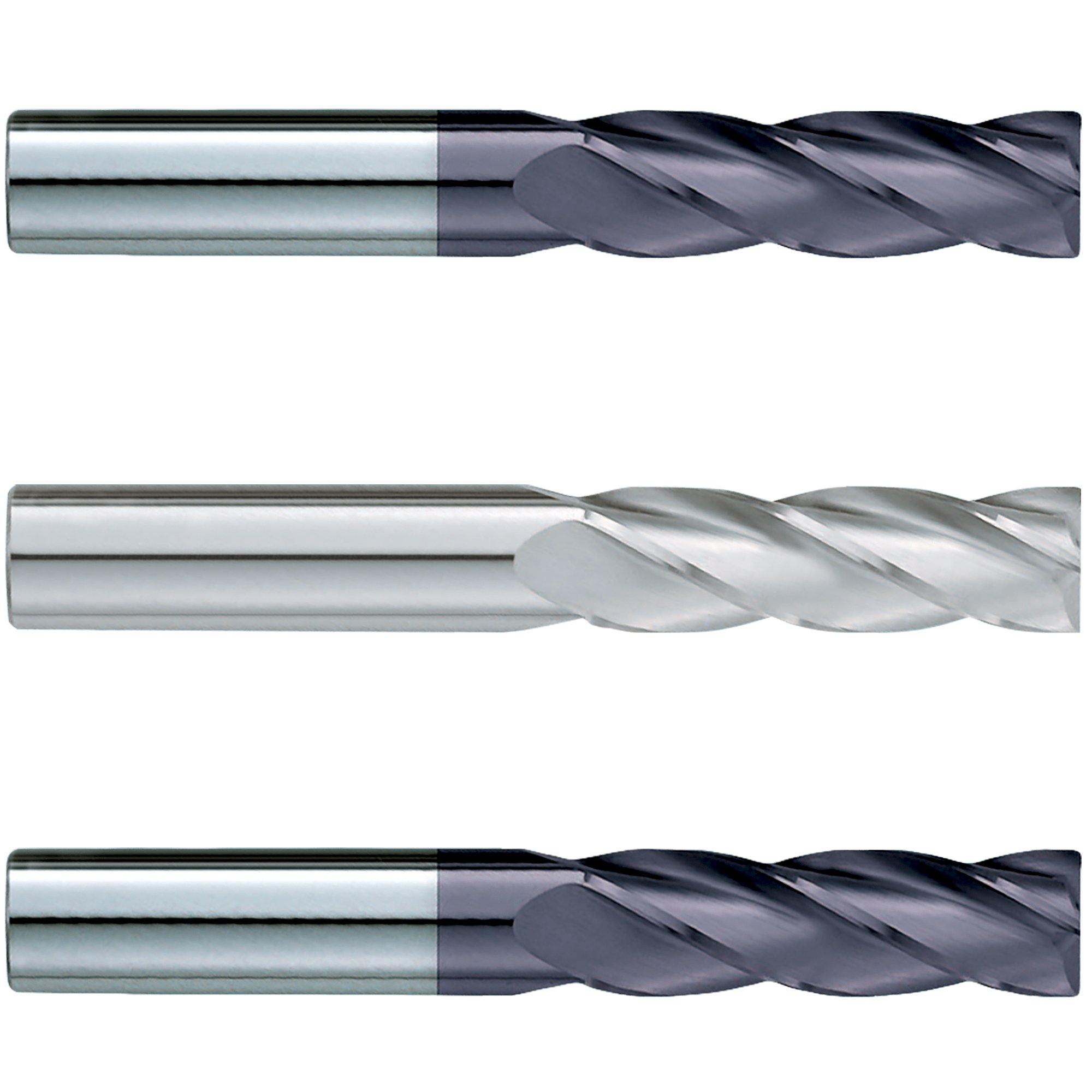 (3 Pack) 7/8" x 3" x 6" Extra Long Square Carbide End Mill - The End Mill Store 