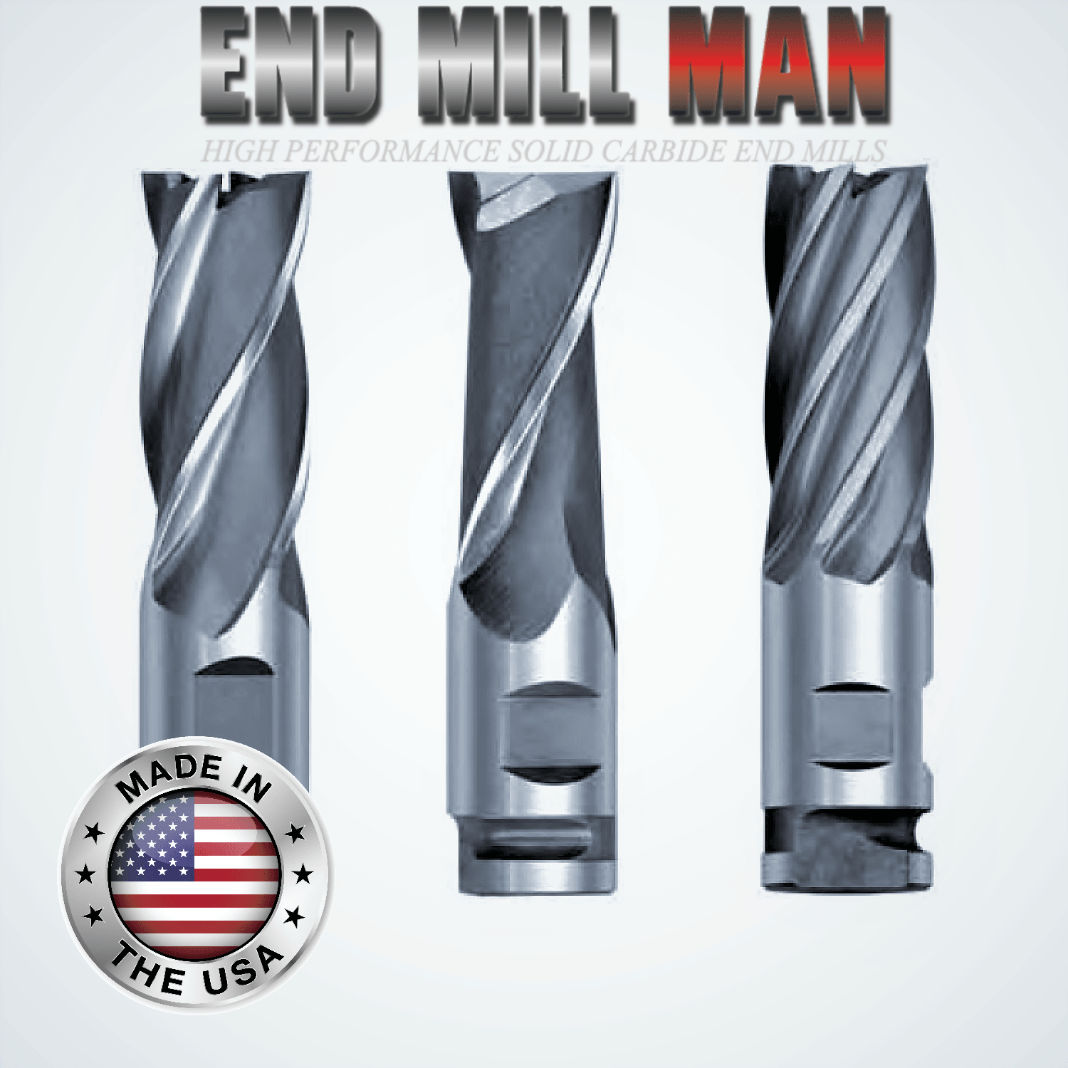 2" Diameter x 6" Cut Length  Heavy Duty Sure-Lock HSS End Mill (2" Shank) - The End Mill Store 